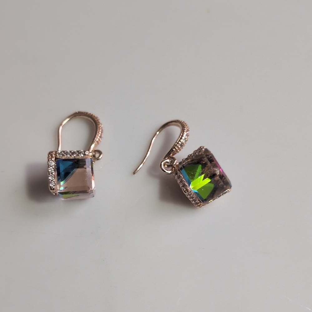 Elegant Multicolor Crystal Earrings